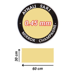 - Sublimasyon Aynalı Sarı Metal 30.5x61 cm - 0,45 mm  - Sublimasyon Aynalı Sarı Metal 30.5x61 cm - 0,45 mm