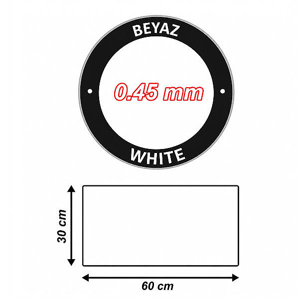 Sublimasyon Beyaz Metal 30x60 cm - 0,45 mm - 1