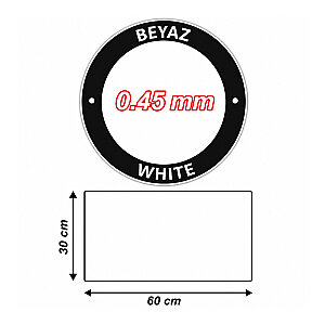 Sublimasyon Beyaz Metal 30x60 cm - 0,45 mm