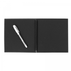 - Beyaz Kalemli Siyah Anı Defteri 20x20 cm (1)  - Beyaz Kalemli Siyah Anı Defteri 20x20 cm (1)