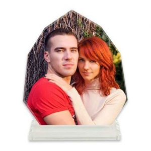 - Sublimasyon Beyaz Kristal Plaket 1018  - Sublimasyon Beyaz Kristal Plaket 1018