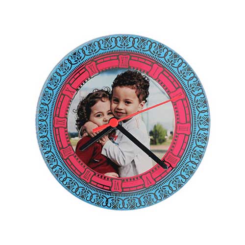 - Sublimasyon Yuvarlak Cam Saat 20 cm  - Sublimasyon Yuvarlak Cam Saat 20 cm