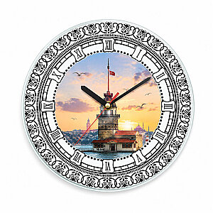 Sublimasyon Yuvarlak Cam Saat 20 cm (1)
