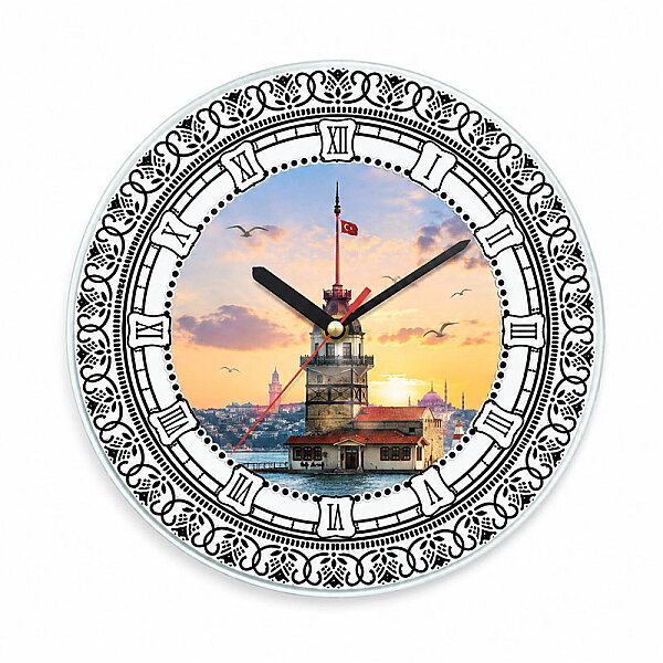 Sublimasyon Yuvarlak Cam Saat 20 cm - 2