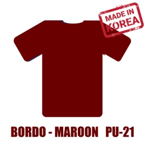 Bordo (Maroon) PU Tekstil Transfer Folyosu - 51 cm x 1 metre (1)