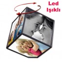 Bordürlü Dönen Küp Çerçeve 10x10 cm - Işıklı - 5