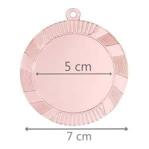  - Boş 7 cm Bronz Metal Madalya (1)