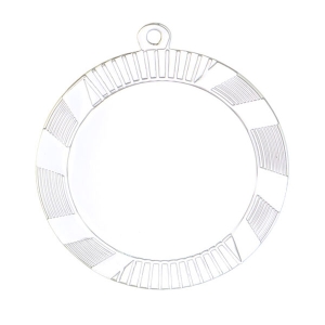  - Boş 5.5 cm Gümüş Metal Madalya