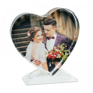 - Sublimasyon Kristal Kalp Çerçeve  - Sublimasyon Kristal Kalp Çerçeve