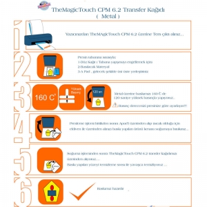 Magictouch CPM 6.2 Lazer Sert Zemin Transfer Kağıdı  A3 (10 adet) - 5