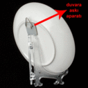 - Sublimasyon Seramik Tabak 15 cm (askılıklı) (1)  - Sublimasyon Seramik Tabak 15 cm (askılıklı) (1)