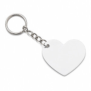 Sublimasyon Metal Kalp Anahtarlık 4,2x5,2 cm