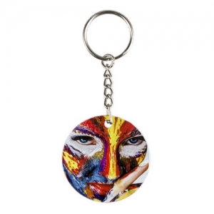 Sub.Yuvarlak Metal Anahtarlık 4 cm - 3