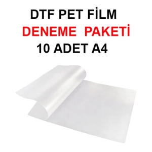 - Deneme Paketi A4 DTF Pet Film - 10 adet (1)  - Deneme Paketi A4 DTF Pet Film - 10 adet (1)