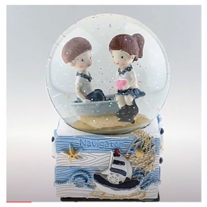  - Deniz Temalı Müzikli Kar Küresi
