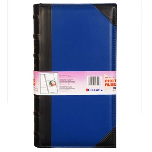 - Deri Fotoğraf Albümü 300'lük 10x15 cm Siyah Lacivert  - Deri Fotoğraf Albümü 300'lük 10x15 cm Siyah Lacivert