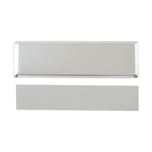 - Dikdörtgen Metal Yaka İsimliği (gümüş) 7,5x2,3 cm  - Dikdörtgen Metal Yaka İsimliği (gümüş) 7,5x2,3 cm