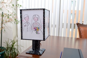  - Dönen Ledli Abajur Çerçeve (hologram) (1)