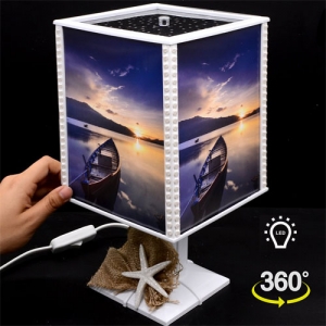  - Dönen Ledli Abajur Çerçeve (İnci Deniz Yıldızı)