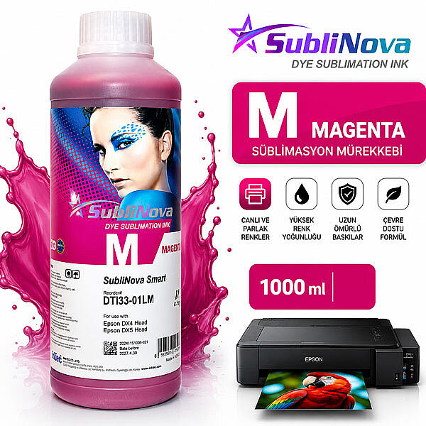 Inktec Sublinova Sublimasyon Mürekkebi - 1000 ml / Kırmızı - 2