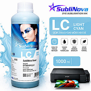 Inktec Sublinova Sublimasyon Mürekkebi - 1000 ml / Açık Mavi (1)