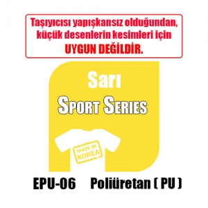 Eco Sarı PU Tekstil Transfer Folyosu - 51 cm x 1 metre (1)
