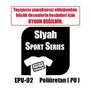 Eco Siyah PU Tekstil Transfer Folyosu - 51 cm x 1 metre (1)