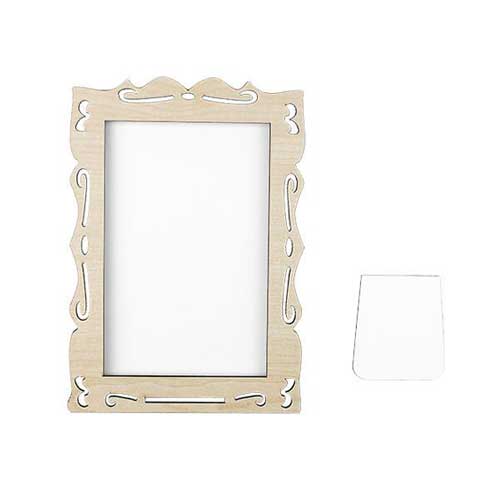 Eko. Ahşap 10x15 cm Çerçeve (Akça) - 3