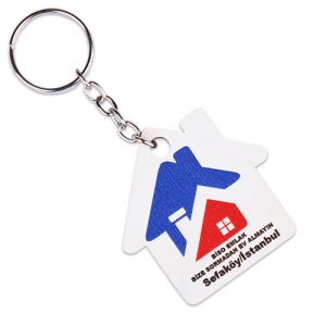 Eko.MDF Çift Taraflı Anahtarlık - Ev - 3