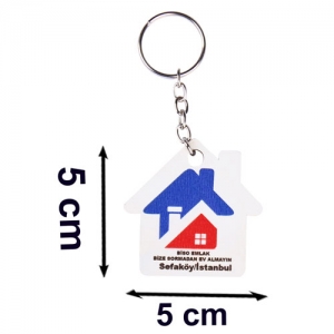 - Eko.MDF Çift Taraflı Anahtarlık - Ev (1)  - Eko.MDF Çift Taraflı Anahtarlık - Ev (1)