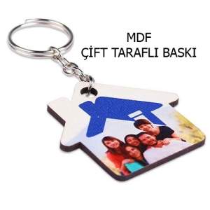 - Eko.MDF Çift Taraflı Anahtarlık - Ev  - Eko.MDF Çift Taraflı Anahtarlık - Ev