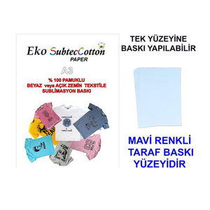 Eko.SubtecCotton Transfer Baskı Kağıdı (10 adet A3) - 4