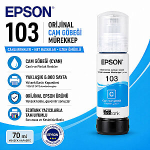 EPSON 103 Orijinal Mavi Mürekkep (1)