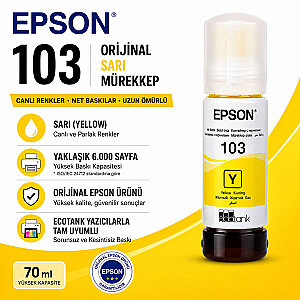 EPSON 103 Orijinal Sarı Mürekkep (1)
