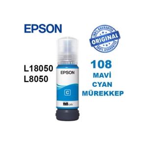 Epson - EPSON 108 Orijinal Mavi Mürekkep 70 ml (1) Epson - EPSON 108 Orijinal Mavi Mürekkep 70 ml (1)