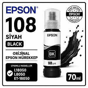 EPSON 108 Orijinal Siyah Mürekkep 70 ml (1)