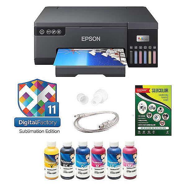 Epson L8050 Sublimasyon A4 Yazıcı Seti + CADlink RIP Yazılımı   - 1