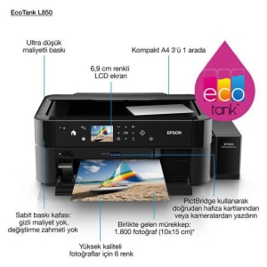 Epson - EPSON L850 İnkjet Fotoğraf Yazıcısı A4 (1) Epson - EPSON L850 İnkjet Fotoğraf Yazıcısı A4 (1)