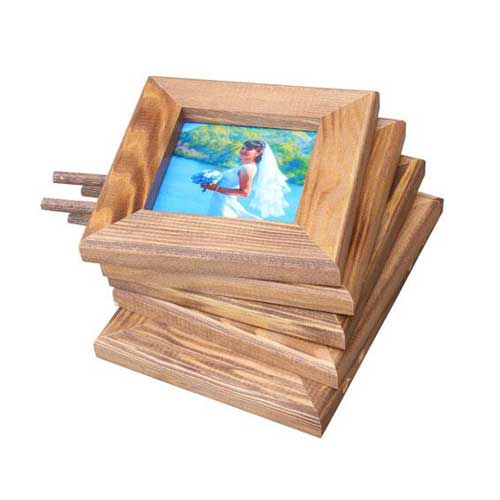 Eskitme Ahşap Fotoğraf Çerçevesi - Beşli - 3