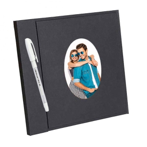 - Exclusive Beyaz Kalemli Kendin Yap Anı Defteri - Siyah  - Exclusive Beyaz Kalemli Kendin Yap Anı Defteri - Siyah