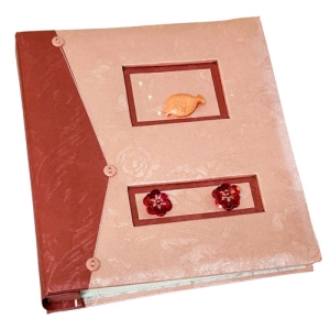 - Figürlü 60'lık Fotoğraf Albümü 13x18cm - Pembe  - Figürlü 60'lık Fotoğraf Albümü 13x18cm - Pembe