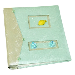 - Figürlü 60'lık Fotoğraf Albümü 13x18cm - Yeşil  - Figürlü 60'lık Fotoğraf Albümü 13x18cm - Yeşil