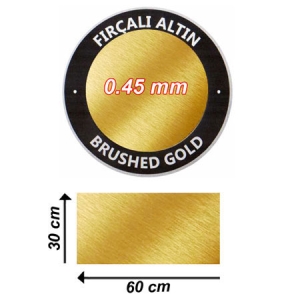 - Sublimasyon Fırçalı Altın Metal 30x60 cm - 0,45 mm  - Sublimasyon Fırçalı Altın Metal 30x60 cm - 0,45 mm