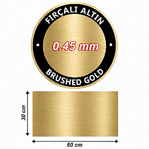 Sublimasyon Fırçalı Altın Metal 30x60 cm - 0,45 mm