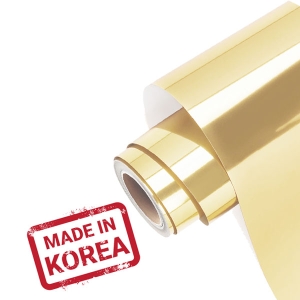 Açık Altın Tekstil Transfer Folyosu (Light Gold Foil) 51 cm x 1 metre (1)