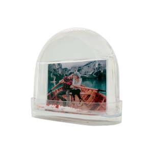Fotoğraflı Oval Kar Küresi - 3