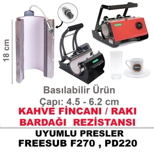 - Freesub Tumbler Kahve Fincanı / Rakı Bardağı Rezistansı  - Freesub Tumbler Kahve Fincanı / Rakı Bardağı Rezistansı