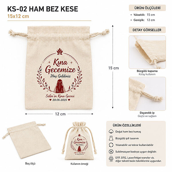 Ham Bez Kese 15x12 cm - 2