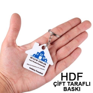 - HDF Çift Taraflı Anahtarlık - Ev  - HDF Çift Taraflı Anahtarlık - Ev