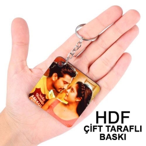 - HDF Çift Taraflı Anahtarlık - Kare  - HDF Çift Taraflı Anahtarlık - Kare